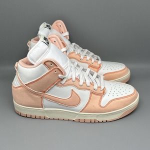 Nike Dunk HI 1985 Shoes DV1143-800 White Orange Sail Women's Sz 14 Men's Sz 12.5